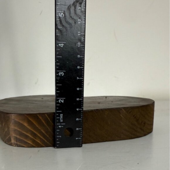 Christmas Mistletoe on Rustic Wooden Heart Peg Holder Holiday Peace Love Decor - Picture 10 of 16